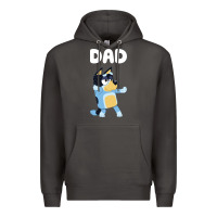 Smoke Bluey Dad Premium Hoodie - linhVisuals