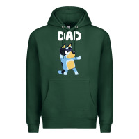 Sports Green Bluey Dad Premium Hoodie - linhVisuals