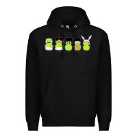 Black newbobs burgers Premium Hoodie - linhVisuals