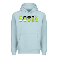 Blue Mist newbobs burgers Premium Hoodie - linhVisuals