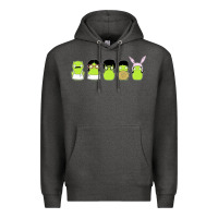 Charcoal Heather newbobs burgers Premium Hoodie - linhVisuals