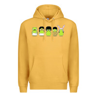 Mustard newbobs burgers Premium Hoodie - linhVisuals