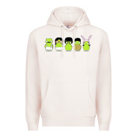 Pale Pink newbobs burgers Premium Hoodie - linhVisuals