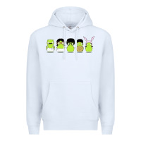 White newbobs burgers Premium Hoodie - linhVisuals