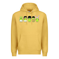 Antique Gold newbobs burgers Premium Hoodie - linhVisuals