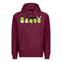 Burgundy newbobs burgers Premium Hoodie - linhVisuals