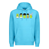 Ocean Blue newbobs burgers Premium Hoodie - linhVisuals