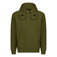 Army Green newboobs piercings Premium Hoodie - linhVisuals