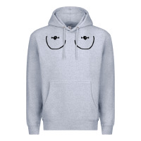 Heather Grey newboobs piercings Premium Hoodie - linhVisuals