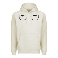 Oatmeal Heather newboobs piercings Premium Hoodie - linhVisuals