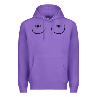 Purple newboobs piercings Premium Hoodie - linhVisuals