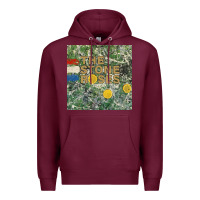 Burgundy the stone roses Premium Hoodie - linhVisuals