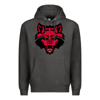 Charcoal Heather DEVIL - RED WOLVES FOOTBALL SOCCER STATE MEN Premium Hoodie - linhVisuals