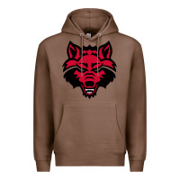 Chestnut DEVIL - RED WOLVES FOOTBALL SOCCER STATE MEN Premium Hoodie - linhVisuals