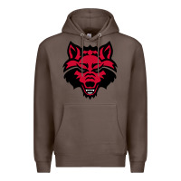 Coffee DEVIL - RED WOLVES FOOTBALL SOCCER STATE MEN Premium Hoodie - linhVisuals