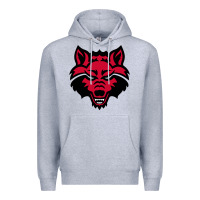Heather Grey DEVIL - RED WOLVES FOOTBALL SOCCER STATE MEN Premium Hoodie - linhVisuals