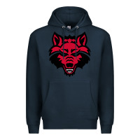 Navy DEVIL - RED WOLVES FOOTBALL SOCCER STATE MEN Premium Hoodie - linhVisuals