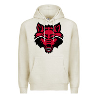 Oatmeal Heather DEVIL - RED WOLVES FOOTBALL SOCCER STATE MEN Premium Hoodie - linhVisuals