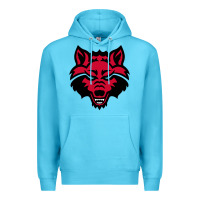 Ocean Blue DEVIL - RED WOLVES FOOTBALL SOCCER STATE MEN Premium Hoodie - linhVisuals