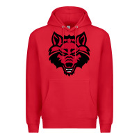 Red DEVIL - RED WOLVES FOOTBALL SOCCER STATE MEN Premium Hoodie - linhVisuals