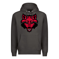 Smoke DEVIL - RED WOLVES FOOTBALL SOCCER STATE MEN Premium Hoodie - linhVisuals