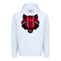 White DEVIL - RED WOLVES FOOTBALL SOCCER STATE MEN Premium Hoodie - linhVisuals