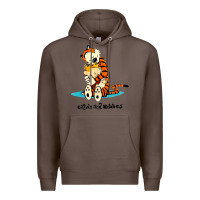 Coffee newcalvin and hobbes [tyellow] Premium Hoodie - linhVisuals