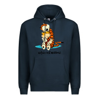 Navy newcalvin and hobbes [tyellow] Premium Hoodie - linhVisuals