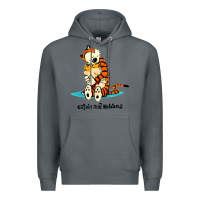 Rock newcalvin and hobbes [tyellow] Premium Hoodie - linhVisuals