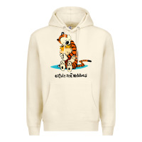 Sandshell newcalvin and hobbes [tyellow] Premium Hoodie - linhVisuals
