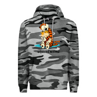 Slate Camo newcalvin and hobbes [tyellow] Premium Hoodie - linhVisuals