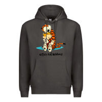 Smoke newcalvin and hobbes [tyellow] Premium Hoodie - linhVisuals