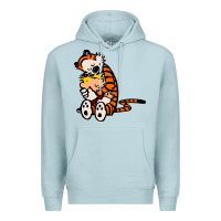 Blue Mist newcalvin and hobbes 04 Premium Hoodie - linhVisuals