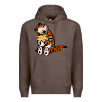 Coffee newcalvin and hobbes 04 Premium Hoodie - linhVisuals