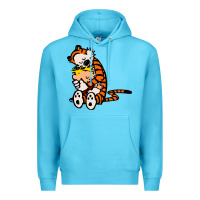 Ocean Blue newcalvin and hobbes 04 Premium Hoodie - linhVisuals