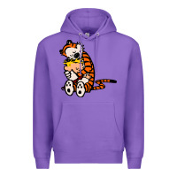 Purple newcalvin and hobbes 04 Premium Hoodie - linhVisuals