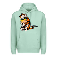Seafoam newcalvin and hobbes 04 Premium Hoodie - linhVisuals