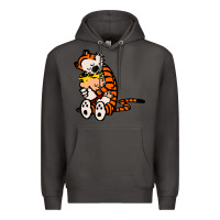 Smoke newcalvin and hobbes 04 Premium Hoodie - linhVisuals