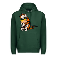 Sports Green newcalvin and hobbes 04 Premium Hoodie - linhVisuals
