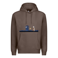 Coffee newcalvin and hobbes night star tardis Premium Hoodie - linhVisuals