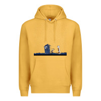 Mustard newcalvin and hobbes night star tardis Premium Hoodie - linhVisuals