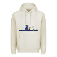 Oatmeal Heather newcalvin and hobbes night star tardis Premium Hoodie - linhVisuals