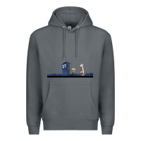 Rock newcalvin and hobbes night star tardis Premium Hoodie - linhVisuals
