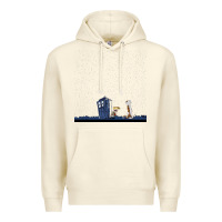 Sandshell newcalvin and hobbes night star tardis Premium Hoodie - linhVisuals