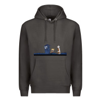 Smoke newcalvin and hobbes night star tardis Premium Hoodie - linhVisuals