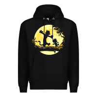 Black newcalvin and hobbes no worries Premium Hoodie - linhVisuals