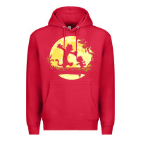Cardinal newcalvin and hobbes no worries Premium Hoodie - linhVisuals