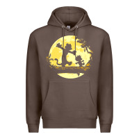 Coffee newcalvin and hobbes no worries Premium Hoodie - linhVisuals