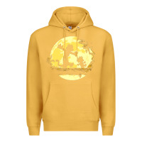 Mustard newcalvin and hobbes no worries Premium Hoodie - linhVisuals