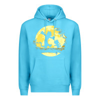Ocean Blue newcalvin and hobbes no worries Premium Hoodie - linhVisuals